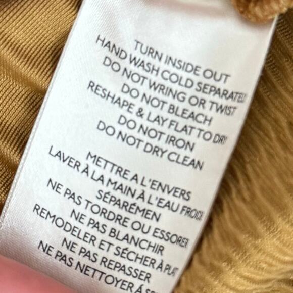 Free People My Best Top Medium Spiced Ginger Crinkle Velvet Oversized Shacket - Picture 13 of 15